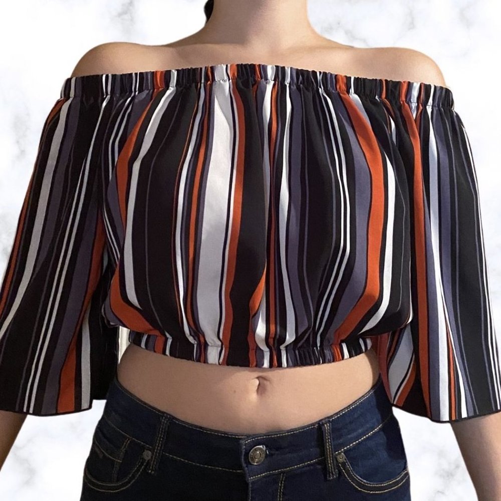 Off the shoulder crop top